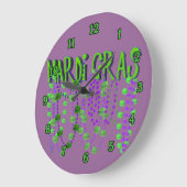 Tijd voor Mardi Gras! Wandklok (Hoek)