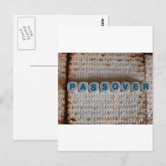 Tijd voor Matzoh Briefkaart (Voorkant / Achterkant)