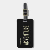 Tijd voor modern avontuur personaliseren bagagelabel (Voorkant verticaal)