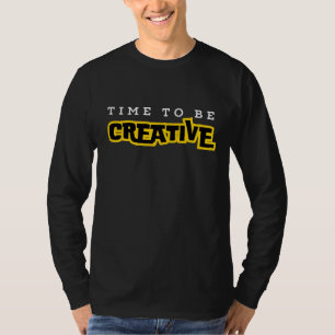 Tijd voor motivatie typografie t-shirt