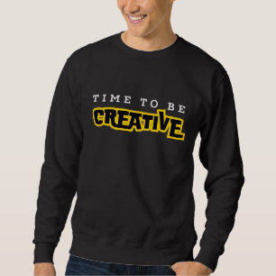 Tijd voor motivatie typografie trui