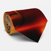 Tijd voor muziek, elegant goud en bronzen kleuren stropdas (Opgerold)