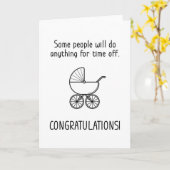 Tijd voor New Baby Kaart (Gele Bloem)