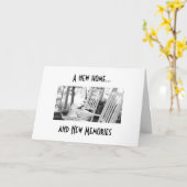 TIJD VOOR NIEUWE HERINNERINGEN IN JE NIEUWE HUIS KAART (Gele Bloem)