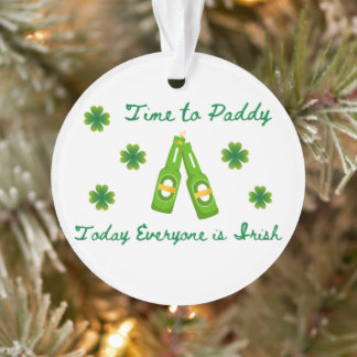 Tijd voor Paddy, vandaag is iedereen Iers op een Ornament