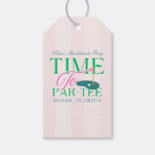Tijd voor Par-Tee Golf Bachelorette Cadeaulabel (Voorkant)