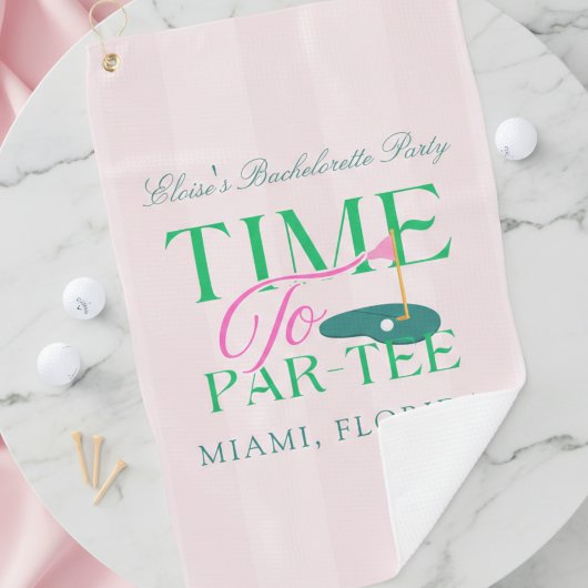 Tijd voor Par-Tee Golf Bachelorette Golfhanddoek