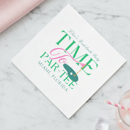 Tijd voor Par-Tee Golf Bachelorette Servet