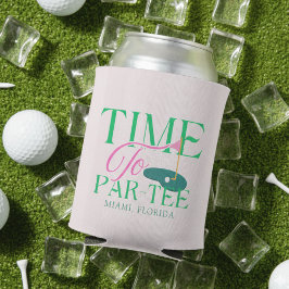 Tijd voor Par-Tee Plezierige Golf Thema Afscheid v Blikjeskoeler