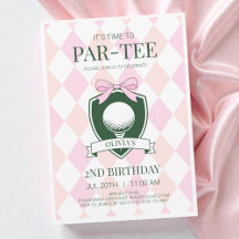 Tijd voor Par-Tee Roze Meisjes Golf 2e Verjaardags