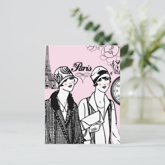 Tijd voor Parijs Briefkaart (Staand voorkant)