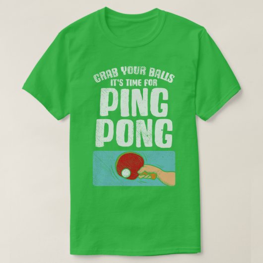 Tijd voor Ping Pong T-shirt (Design voorkant)