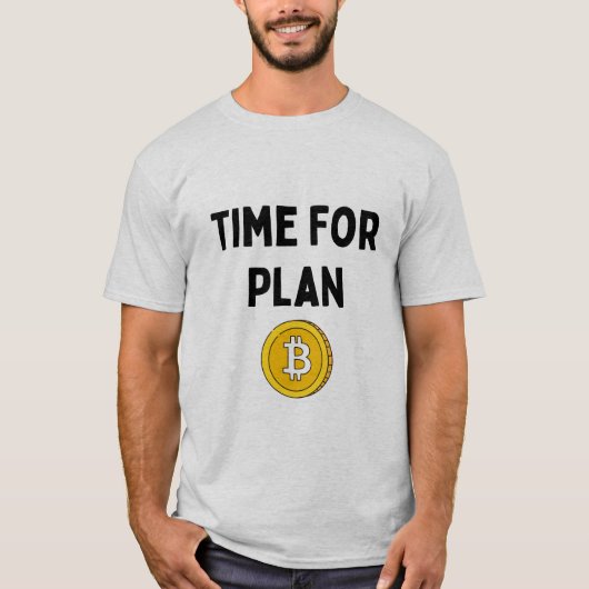 Tijd voor Plan B Bitcoin T-shirt (Voorkant)