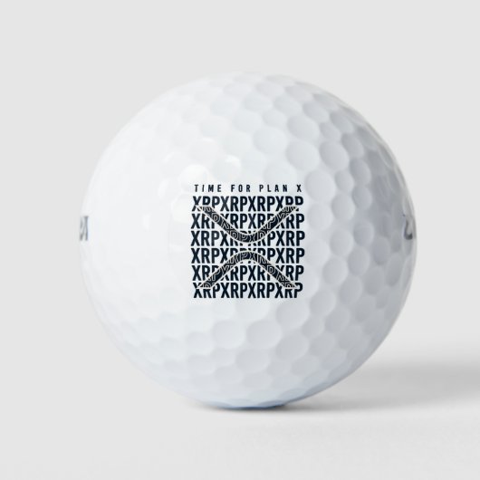 Tijd voor plan X - XRP cryptocurrency - XRP Golfballen (Voorkant)