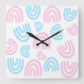 Tijd voor Pride Vierkante Klok (Voorkant)