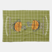 Tijd voor Pumpkin Spice Latte Herfst Aangepaste na Theedoek (Horizontaal)