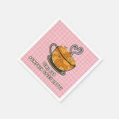 Tijd voor Pumpkin Spice Latte Herfst Dining Servet (Hoek)