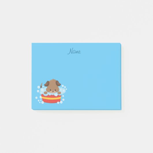Tijd voor Puppy Bath Post-it® Notes (Voorkant)