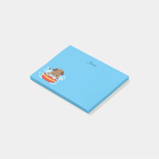 Tijd voor Puppy Bath Post-it® Notes (Schuin)