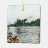 "Tijd voor reflectie" Keramisch Ornament (Links)