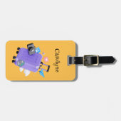 Tijd voor Reis Aangepaste Tekst  Bagagelabel (Voorkant horizontaal)