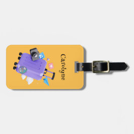 Tijd voor Reis Aangepaste Tekst Bagagelabel