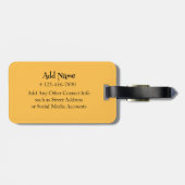 Tijd voor Reis Aangepaste Tekst  Bagagelabel (Achterkant horizontaal)