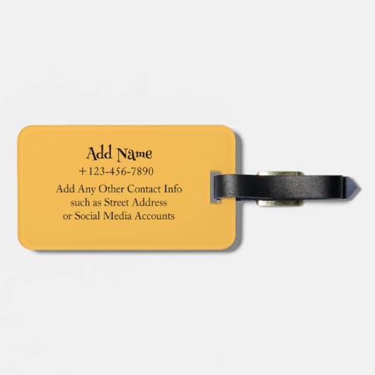 Tijd voor Reis Aangepaste Tekst Bagagelabel (Achterkant horizontaal)