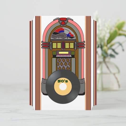 Tijd voor Rock- en roll-Partij Kaart (Staand voorkant)
