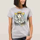 Tijd voor Rodeo Western Cowgirl T-shirt (Voorkant)