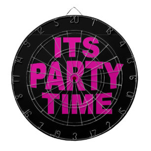 Tijd voor roze feestdagen dartbord