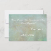 Tijd voor Rustic Wooden Swirl Uitnodiging (Achterkant)