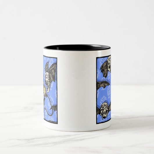 Tijd voor schedelvlekken - Pop Gothic Nightmare Su Tweekleurige Koffiemok (Center)