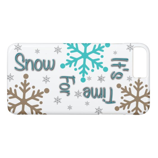 Tijd voor Sneeuwse iPhone Case (Achterkant (Horizontaal))
