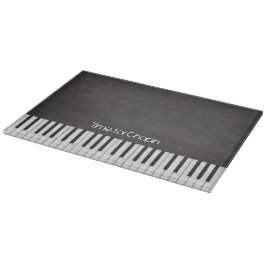 Tijd voor snijvlak met pianotoetsenbord snijplank