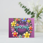 Tijd voor Spring briefkaart (Staand voorkant)