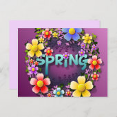 Tijd voor Spring briefkaart (Voorkant / Achterkant)