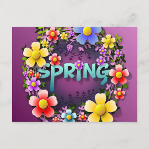 Tijd voor Spring briefkaart