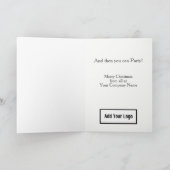 Tijd voor stille reflectie. Bedrijf Christmas Kaar Feestdagen Kaart (Binnen)