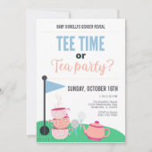 Tijd voor t-shirt of Tea Time Gender Reopenbaart U Kaart (Voorkant)