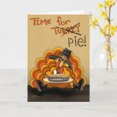 Tijd voor taart Schattige Grappige Inspirerende Ka Kaart (Gele Bloem)