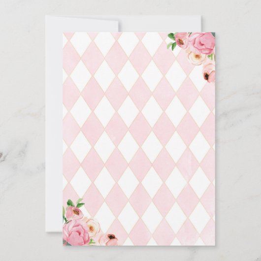 Tijd voor Tea Baby shower Invite Tea Party Brewing Kaart (Achterkant)