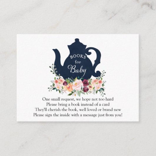 Tijd voor Tea Books voor Baby-invoegkaart Informatiekaartje (Voorkant)