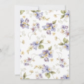 Tijd voor Tea  Bridal Tea Party Kaart (Achterkant)