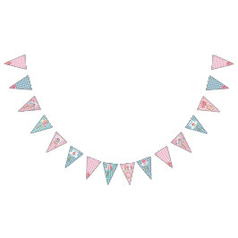 'Tijd voor Tea' Bunting. Vlaggetjes