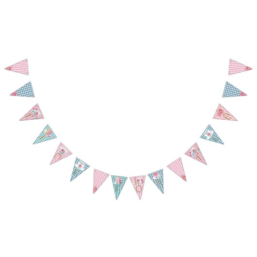 'Tijd voor Tea' Bunting. Vlaggetjes (Alle)