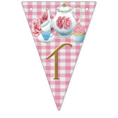 'Tijd voor Tea' Bunting. Vlaggetjes (Derde vlag)