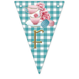 'Tijd voor Tea' Bunting. Vlaggetjes