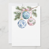 Tijd voor Tea Chinoiserie Ornament Vrijgezellenfee Kaart (Achterkant)