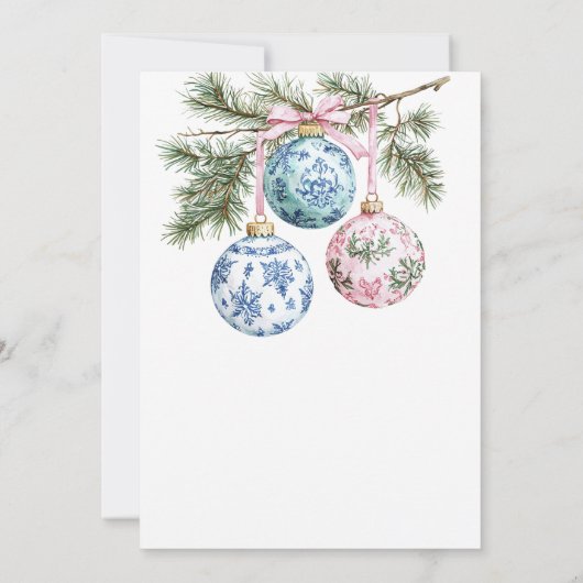 Tijd voor Tea Chinoiserie Ornament Vrijgezellenfee Kaart (Achterkant)